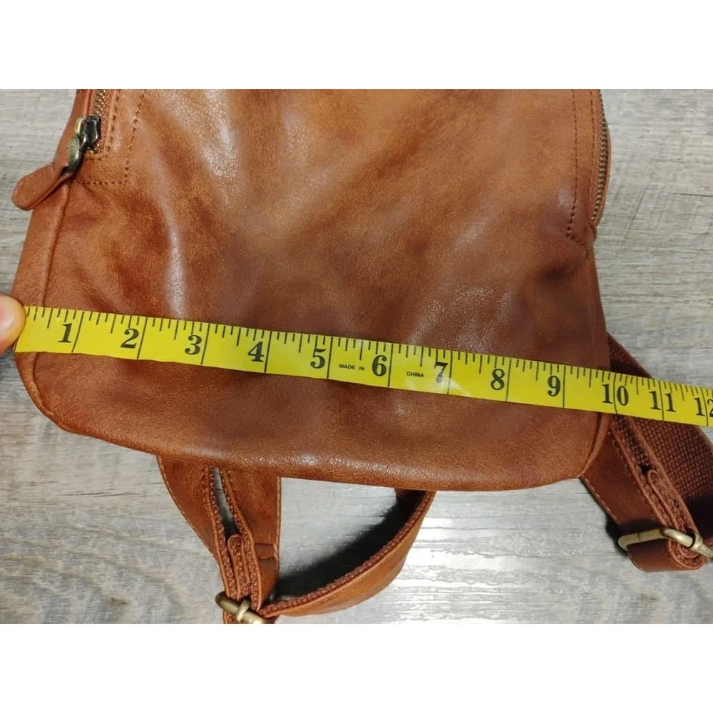 JOY SUSAN Kinsley Convertible Crossbody Backpack Bag Purse Russet Brown